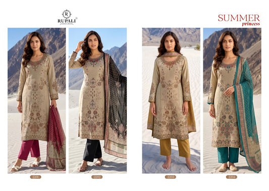 Summer Princess Rupali Viscose Muslin Pant Style Suits Supplier Ahmedabad
