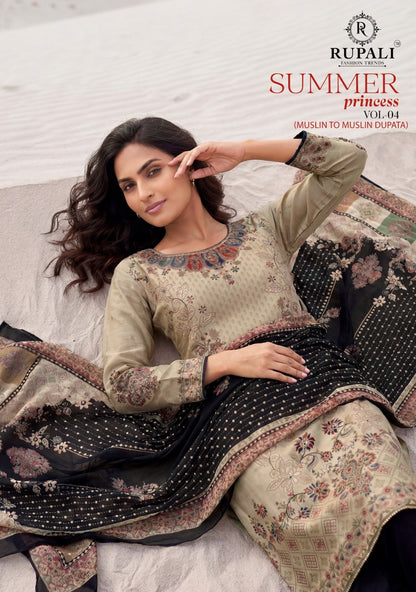 Summer Princess Rupali Viscose Muslin Pant Style Suits Supplier Ahmedabad