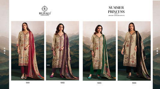 Summer Princess Vol 3 Rupali Viscose Muslin Pant Style Suits Manufacturer