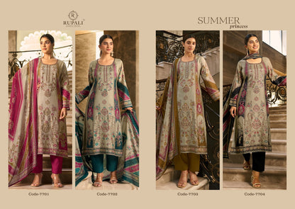 Summer Princess Vol 5 Rupali Viscose Muslin Pant Style Suits Supplier Gujarat