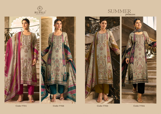 Summer Princess Vol 5 Rupali Viscose Muslin Pant Style Suits Supplier Gujarat