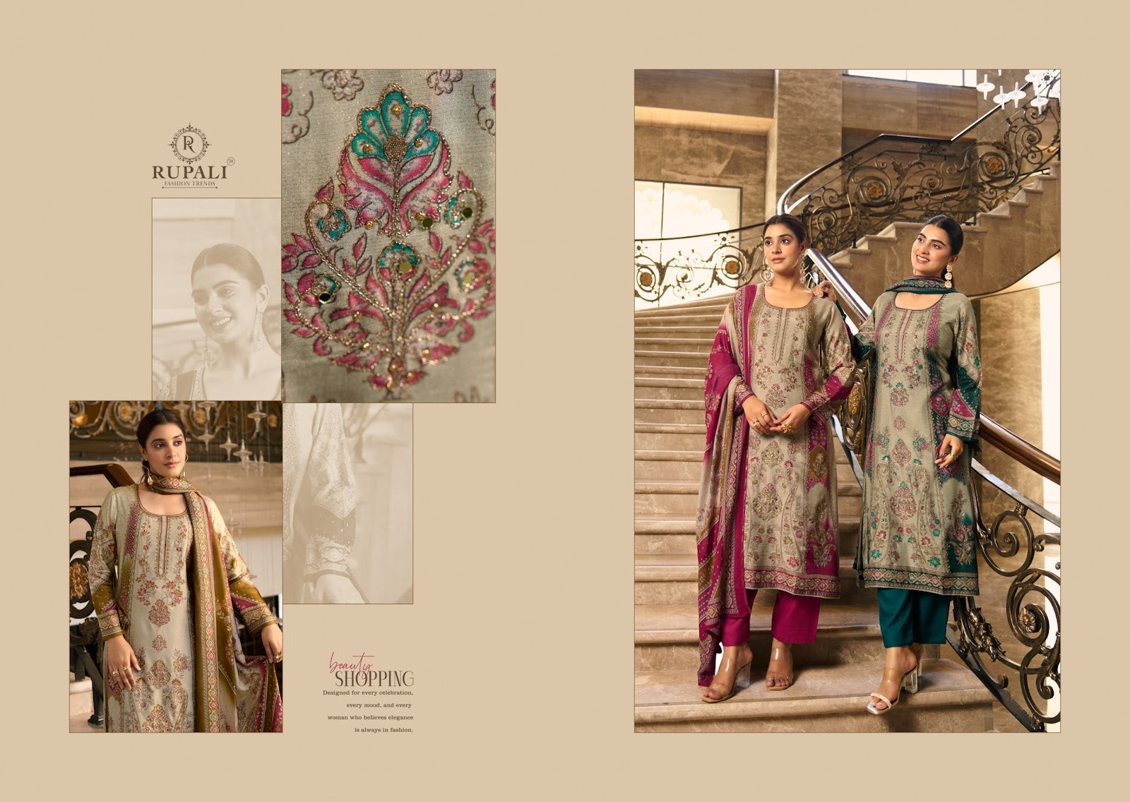 Summer Princess Vol 5 Rupali Viscose Muslin Pant Style Suits Supplier Gujarat