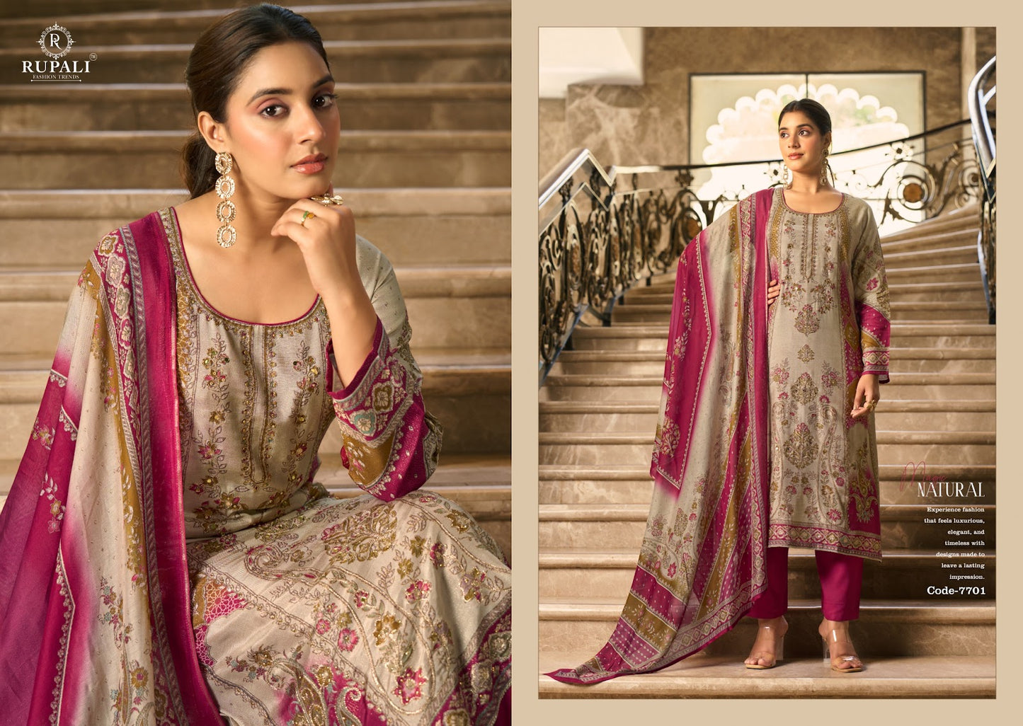 Summer Princess Vol 5 Rupali Viscose Muslin Pant Style Suits Supplier Gujarat