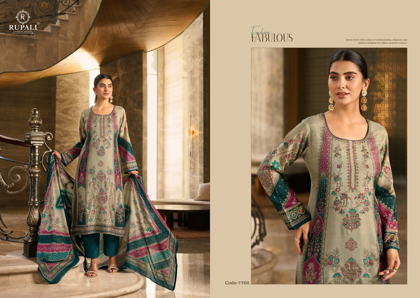 Summer Princess Vol 5 Rupali Viscose Muslin Pant Style Suits Supplier Gujarat