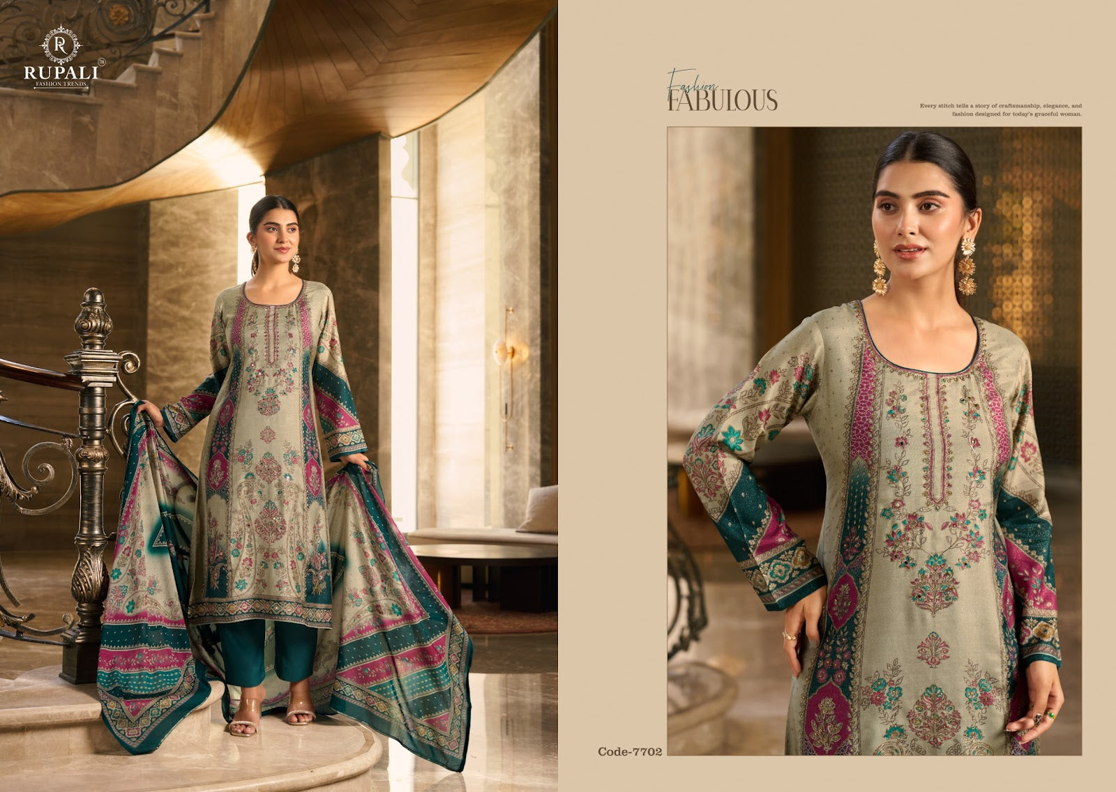 Summer Princess Vol 5 Rupali Viscose Muslin Pant Style Suits Supplier Gujarat