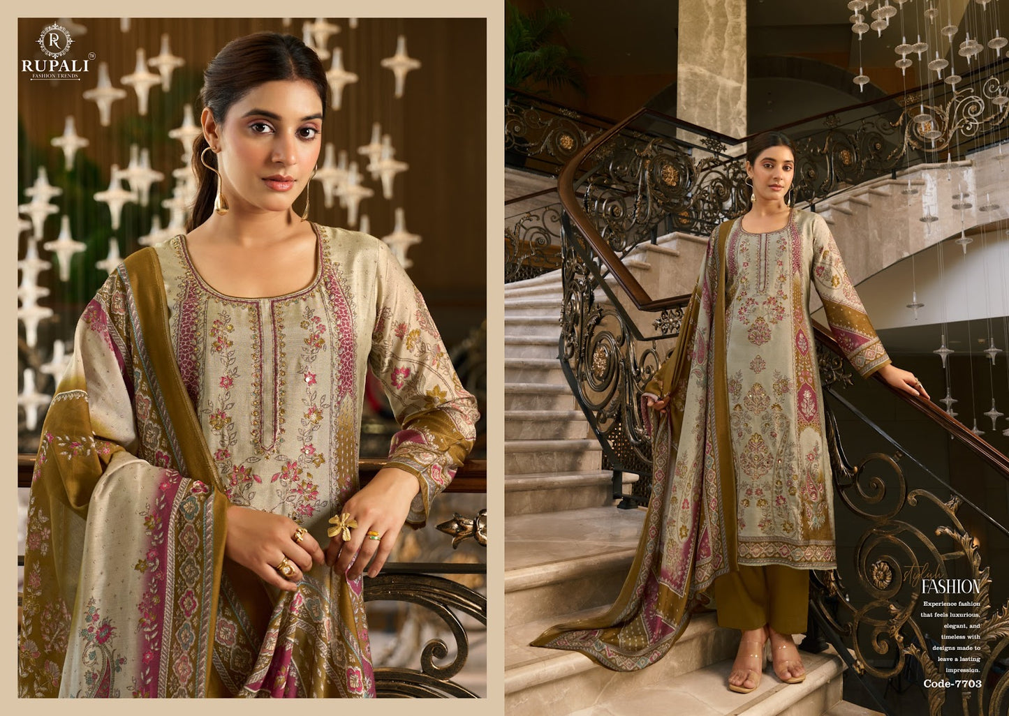Summer Princess Vol 5 Rupali Viscose Muslin Pant Style Suits Supplier Gujarat