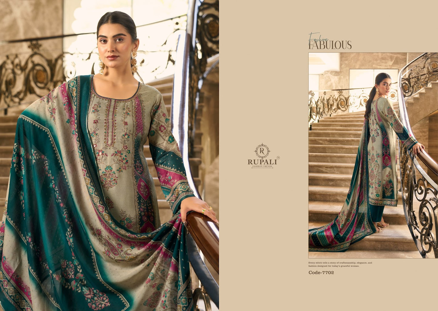 Summer Princess Vol 5 Rupali Viscose Muslin Pant Style Suits Supplier Gujarat