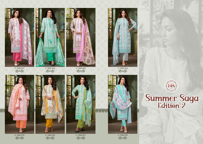 Summer Saga Edition 2 Harshit Fashion Pure Cotton Pant Style Suits Exporter Ahmedabad