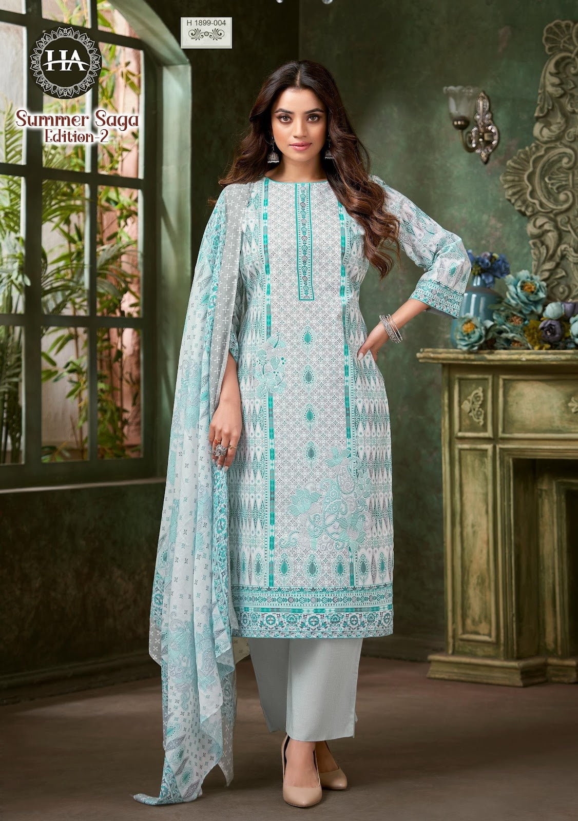 Summer Saga Edition 2 Harshit Fashion Pure Cotton Pant Style Suits Exporter Ahmedabad