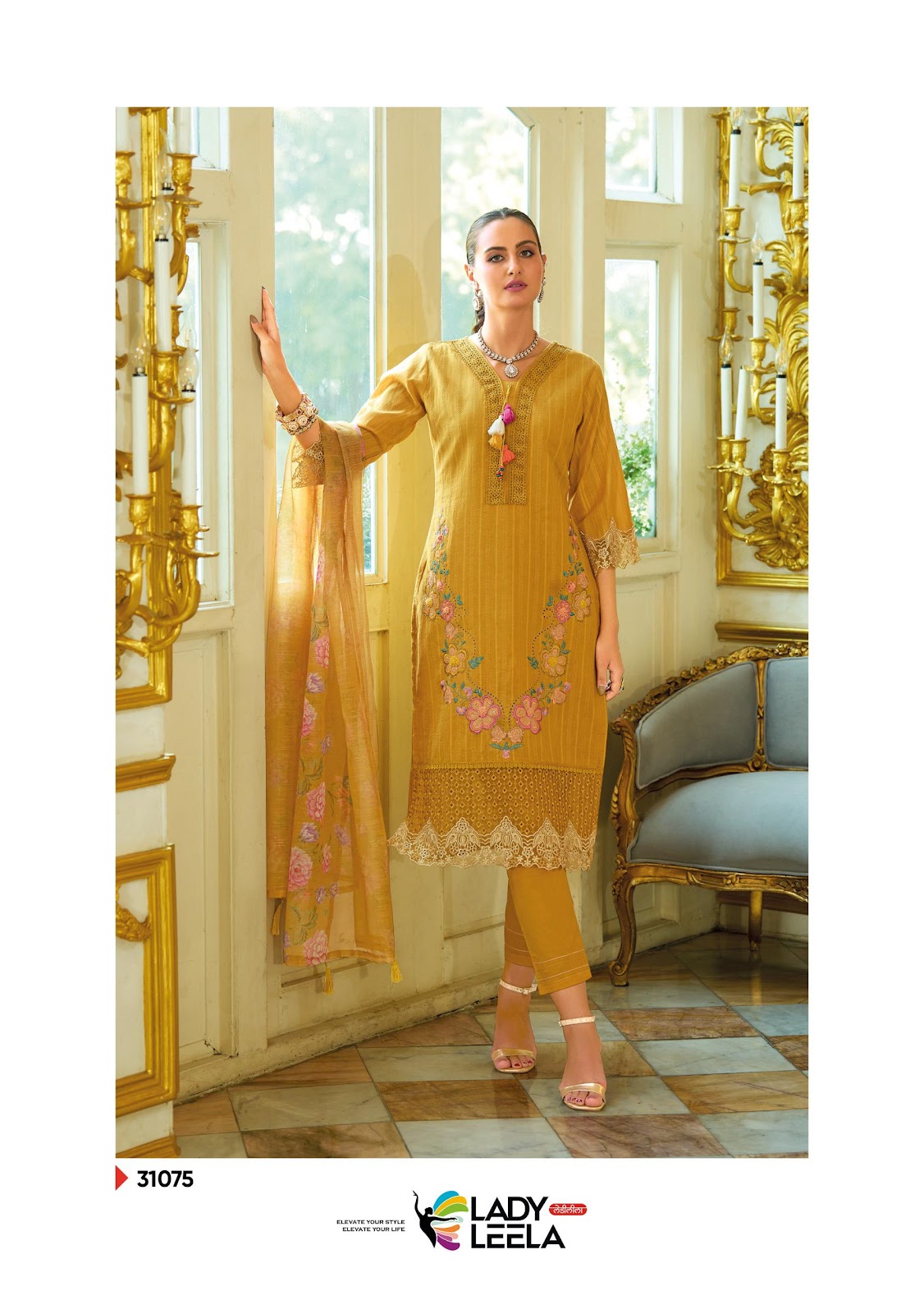 Summer Saga Ladyleela Pure Cotton Readymade Pant Style Suits Wholesaler Gujarat