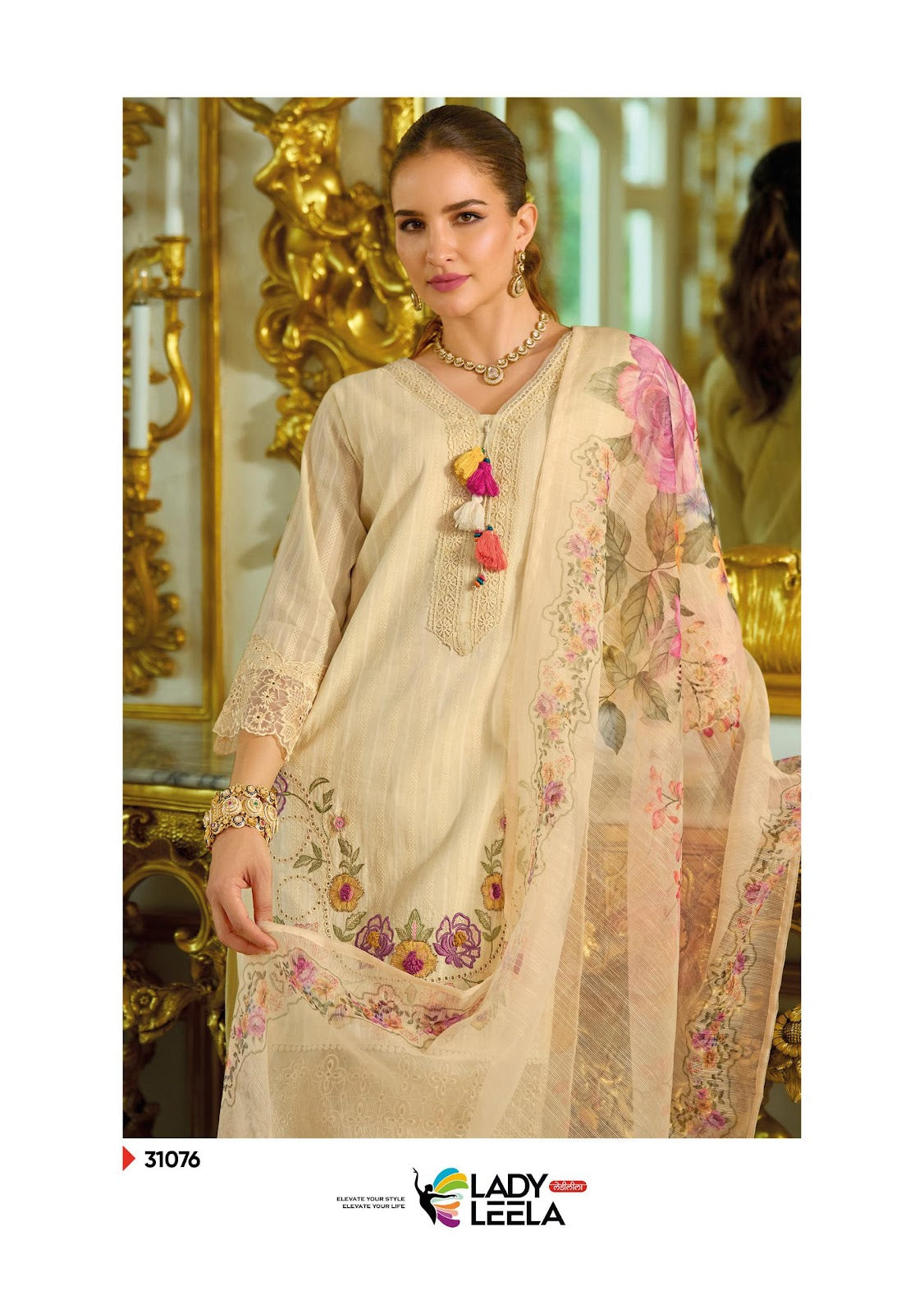 Summer Saga Ladyleela Pure Cotton Readymade Pant Style Suits Wholesaler Gujarat