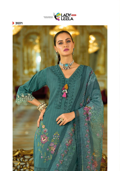 Summer Saga Ladyleela Pure Cotton Readymade Pant Style Suits Wholesaler Gujarat