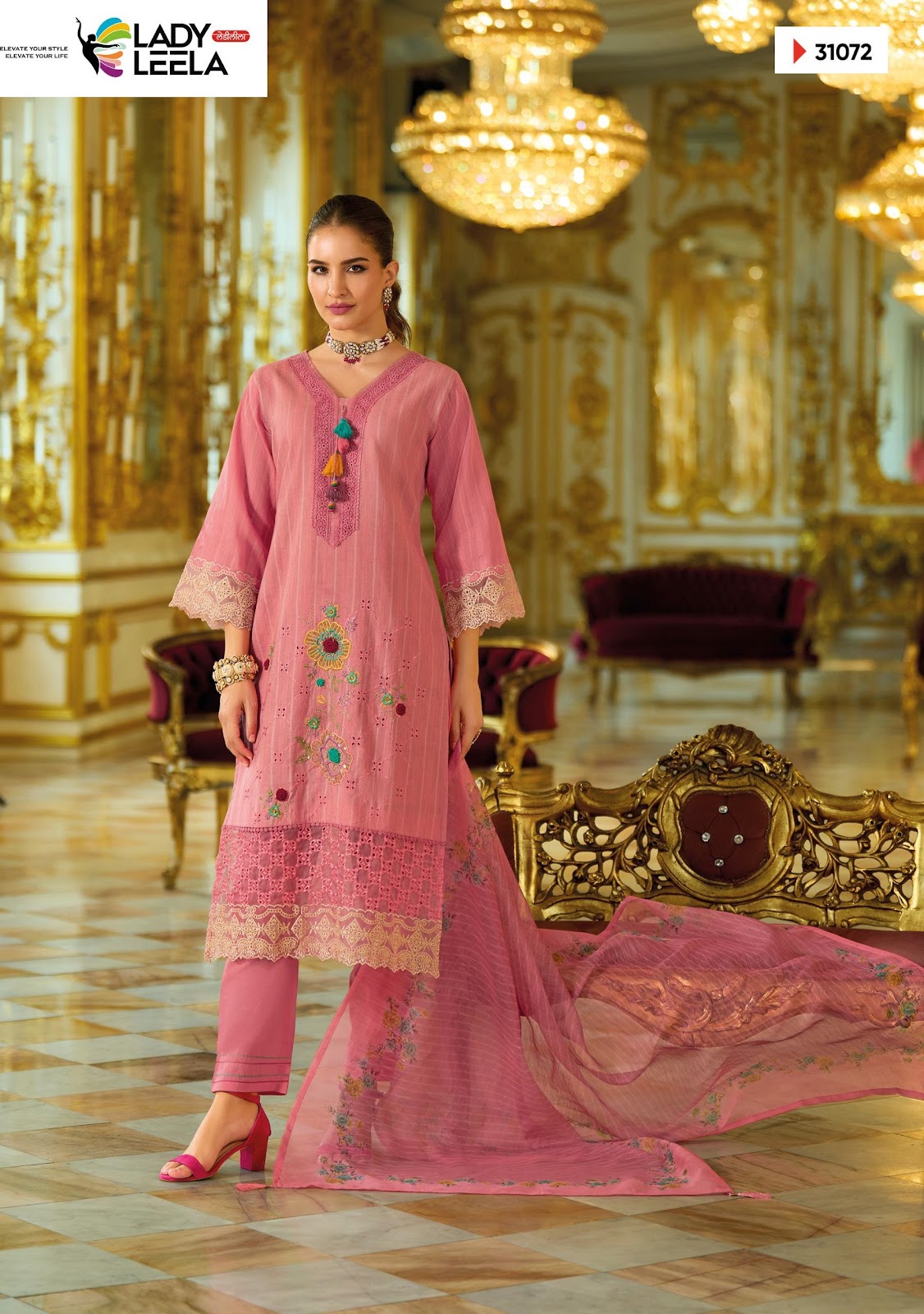 Summer Saga Ladyleela Pure Cotton Readymade Pant Style Suits Wholesaler Gujarat