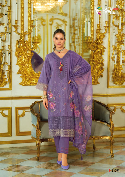 Summer Saga Ladyleela Pure Cotton Readymade Pant Style Suits Wholesaler Gujarat