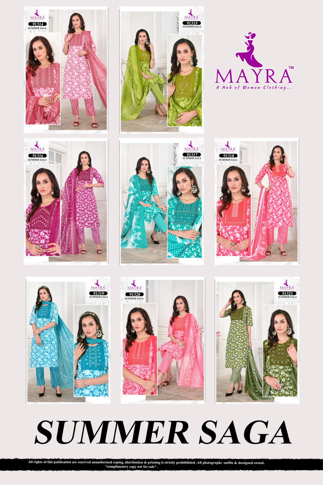 Summer Saga Mayra Jaipuri Readymade Pant Style Suits Manufacturer