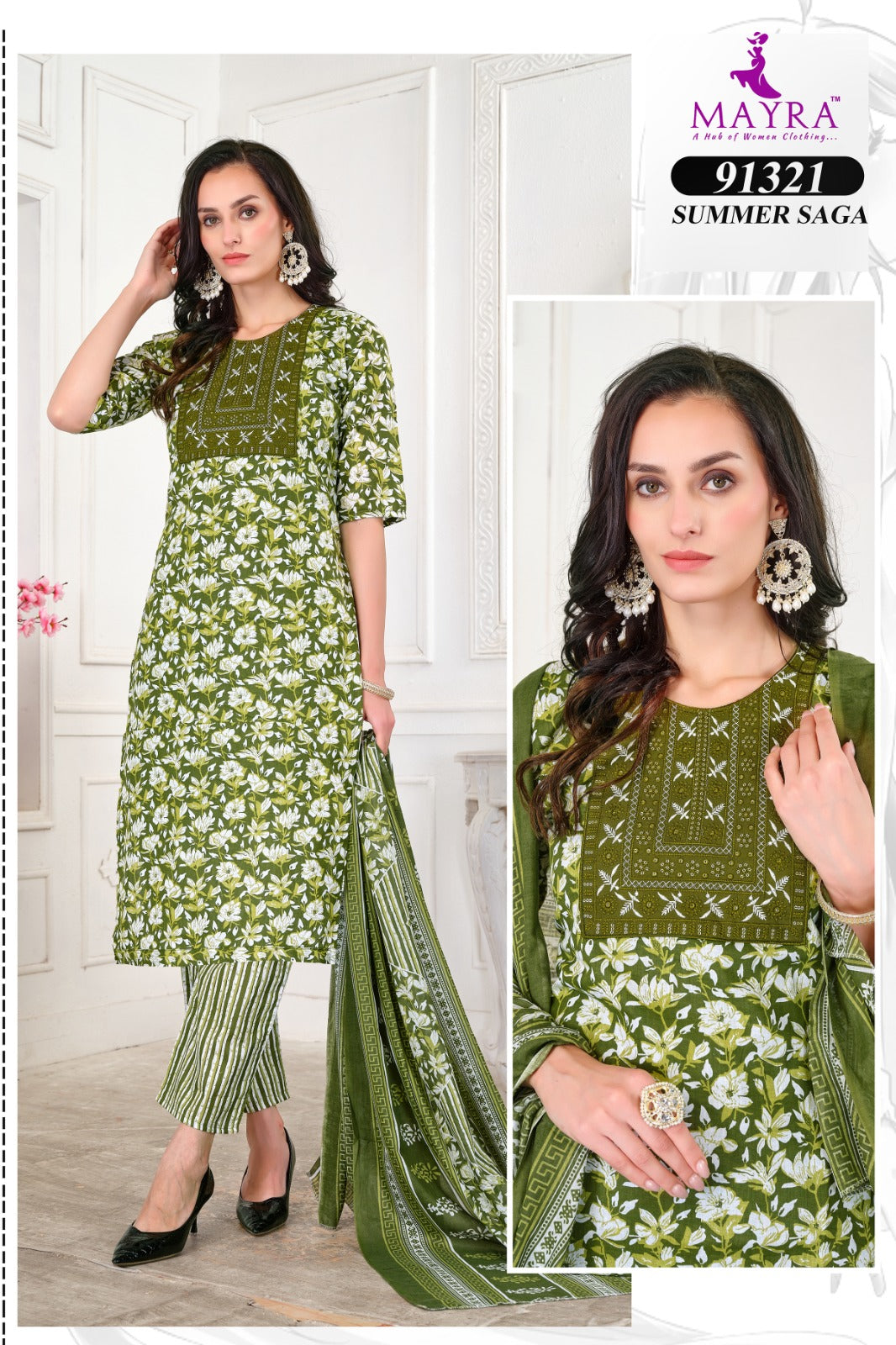 Summer Saga Mayra Jaipuri Readymade Pant Style Suits Manufacturer