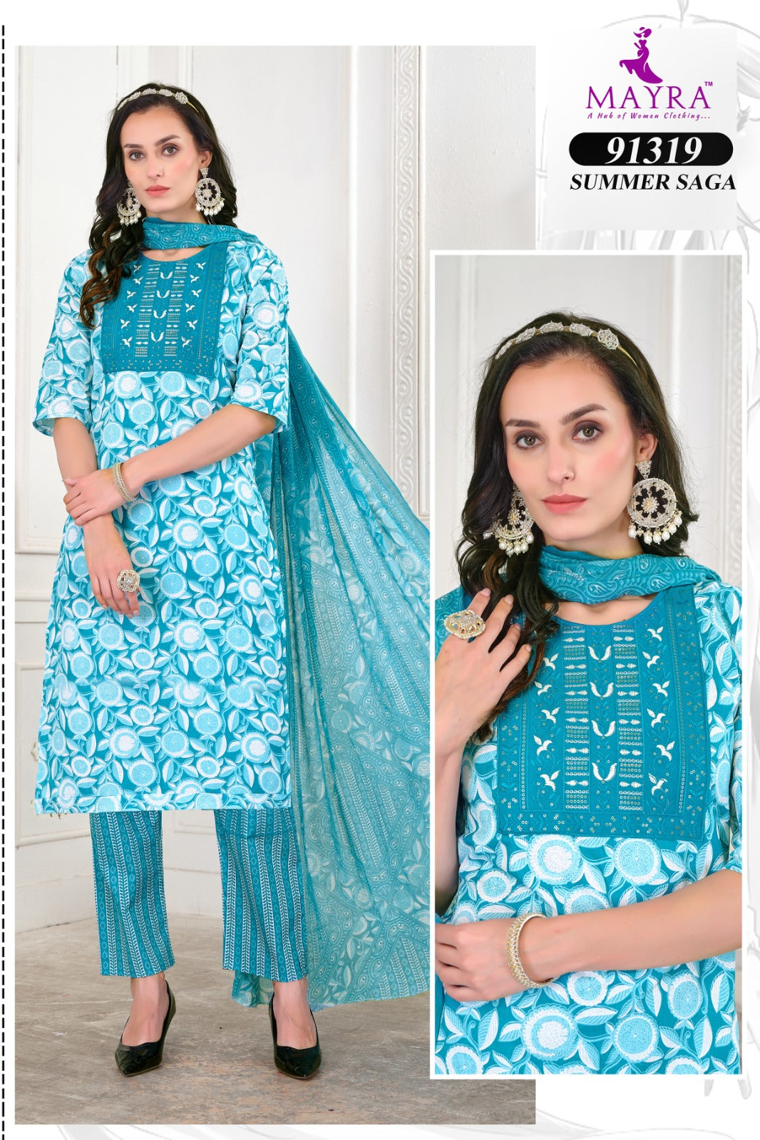 Summer Saga Mayra Jaipuri Readymade Pant Style Suits Manufacturer