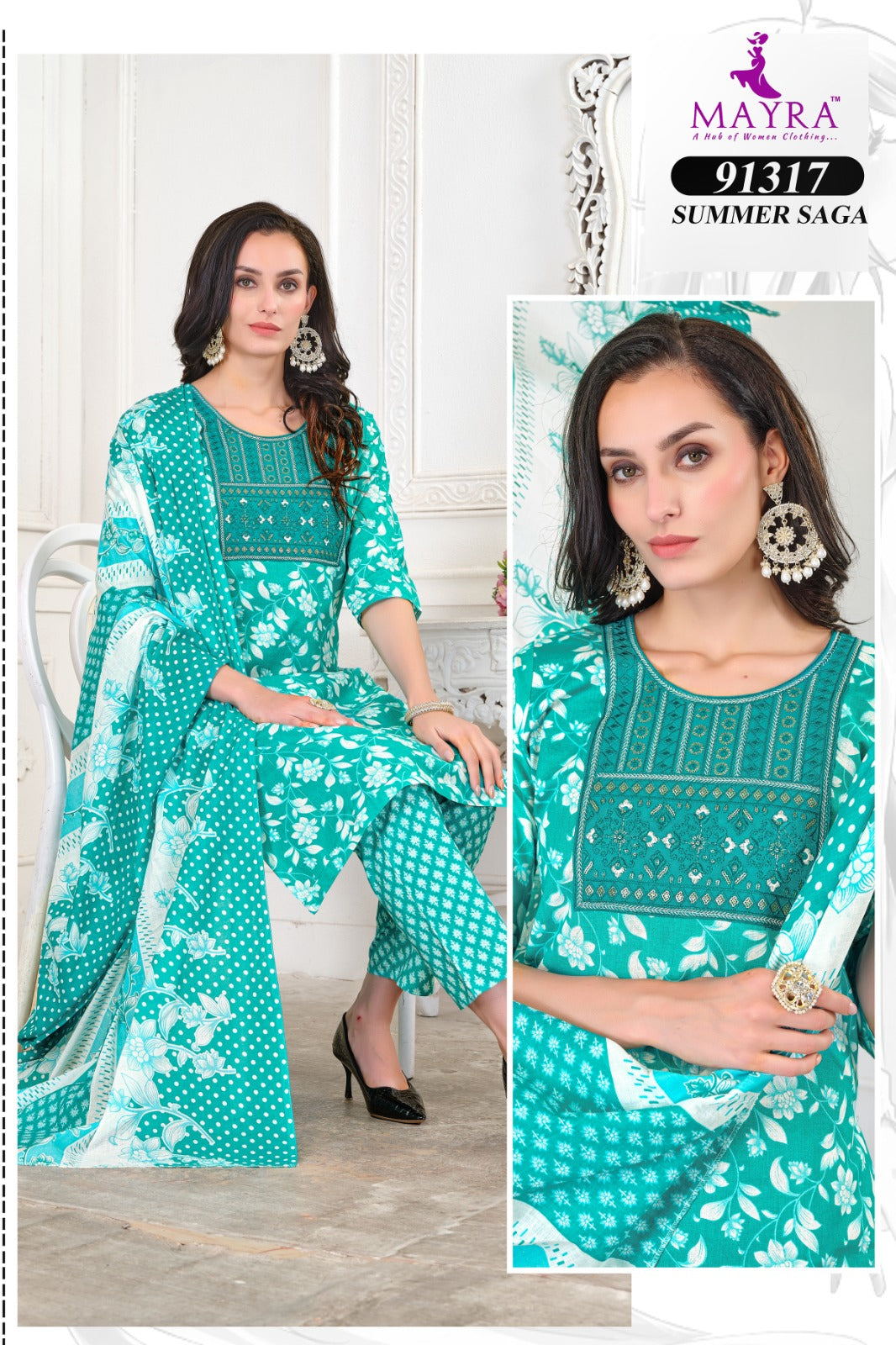 Summer Saga Mayra Jaipuri Readymade Pant Style Suits Manufacturer