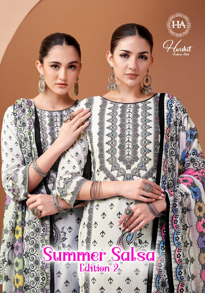 Summer Salsa Edition 2 Harshit Fashion Cambric Pant Style Suits Wholesale Price