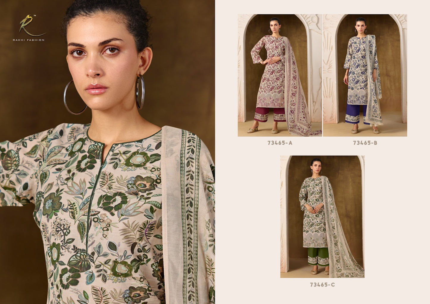Summer Shangrila 73465 Rakhi Fashion Mul Chanderi Plazzo Style Suits Supplier