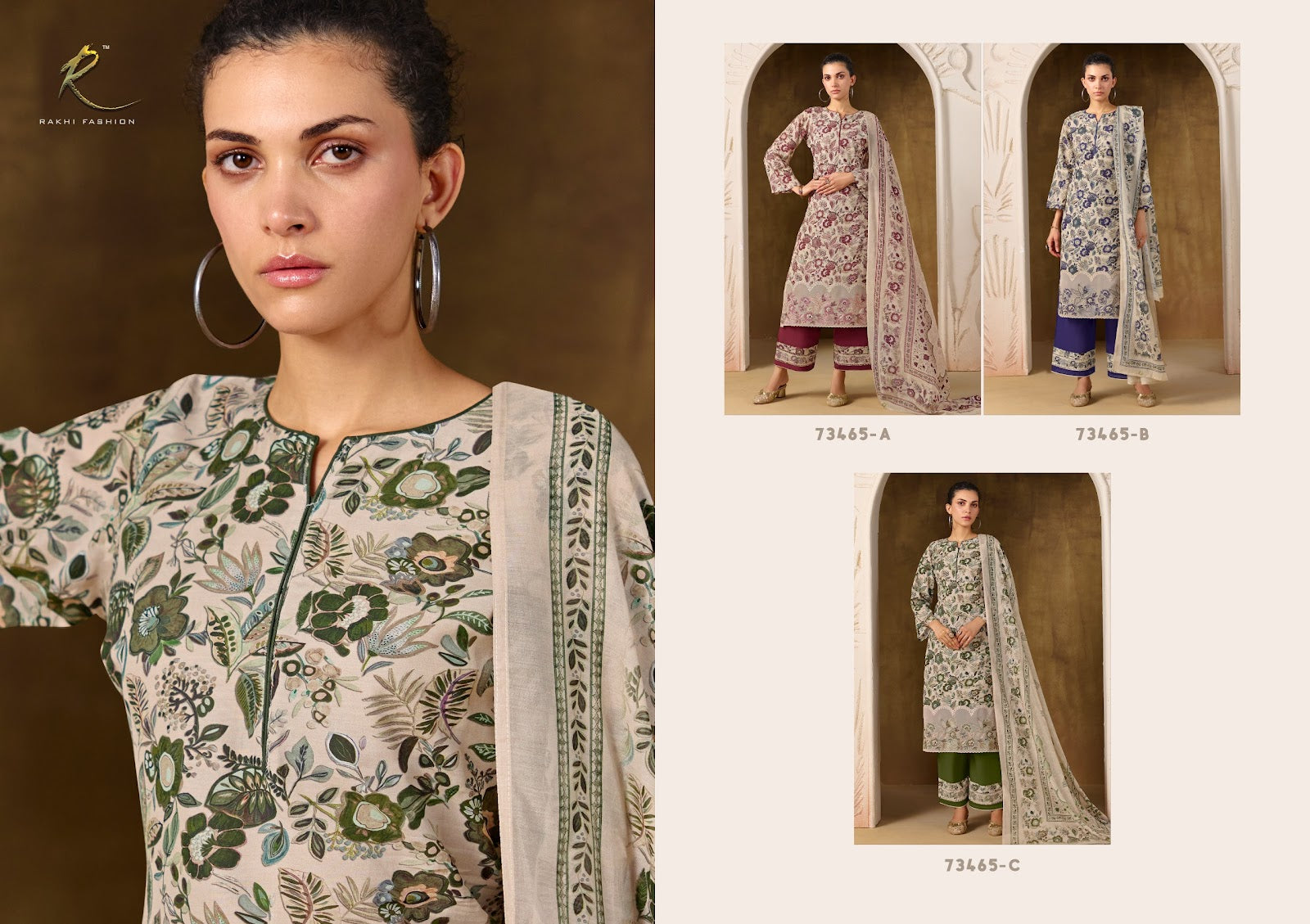 Summer Shangrila 73465 Rakhi Fashion Mul Chanderi Plazzo Style Suits Supplier