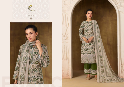 Summer Shangrila 73465 Rakhi Fashion Mul Chanderi Plazzo Style Suits Supplier