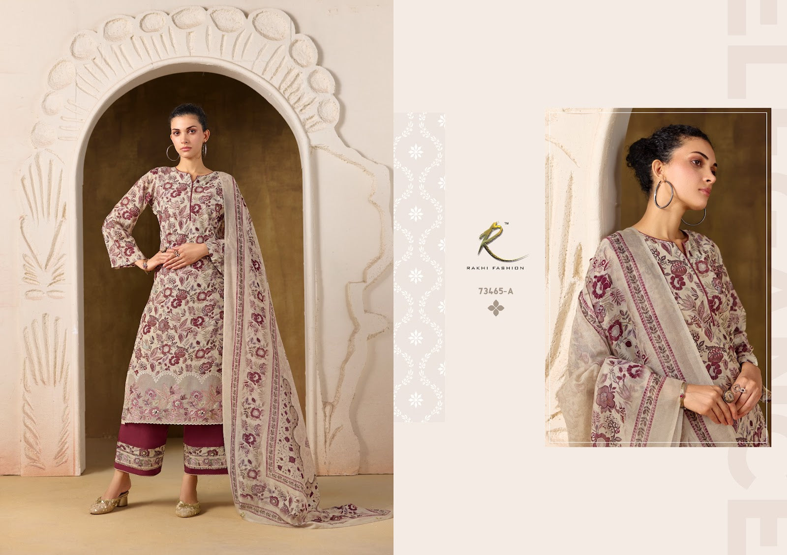 Summer Shangrila 73465 Rakhi Fashion Mul Chanderi Plazzo Style Suits Supplier