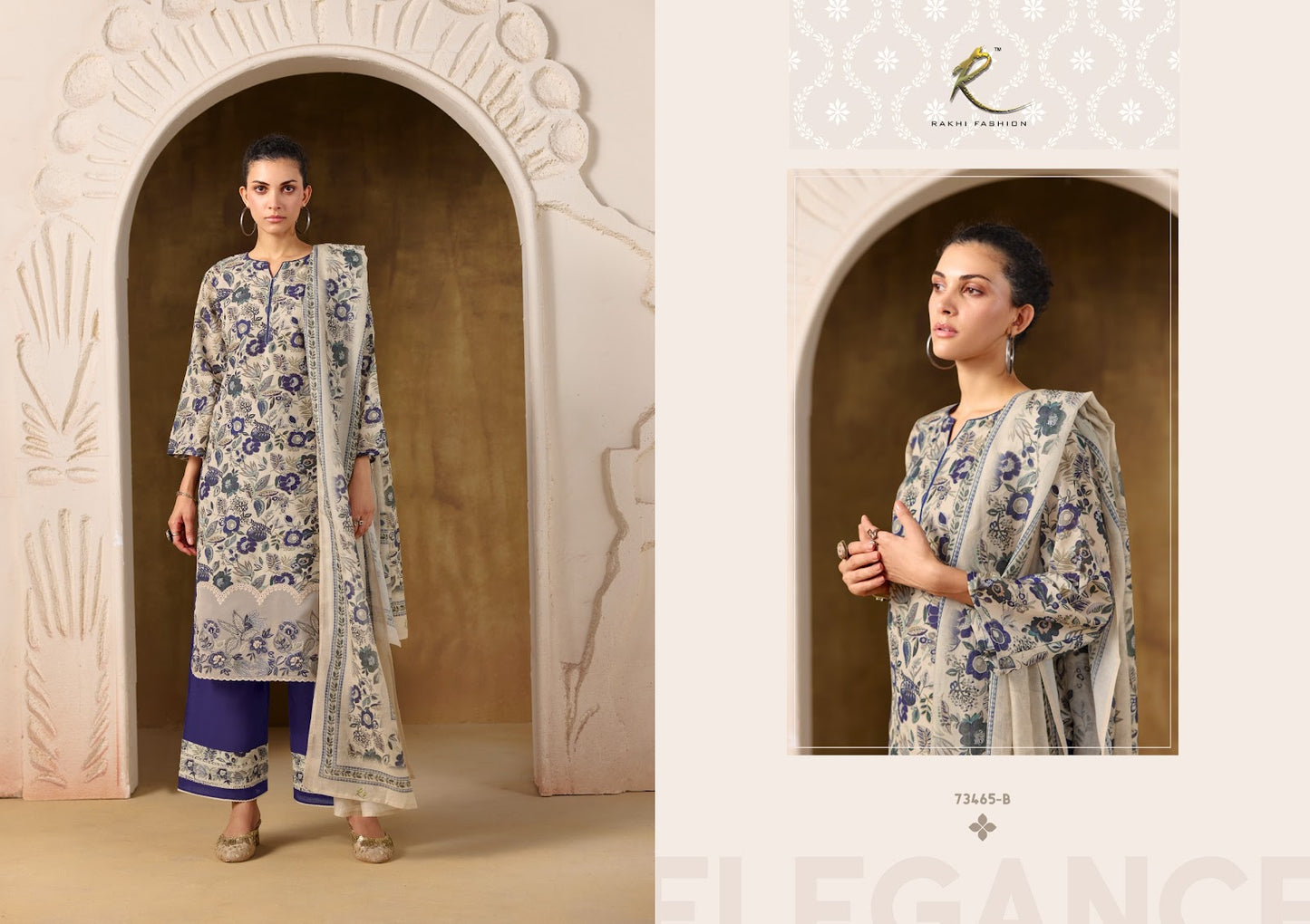 Summer Shangrila 73465 Rakhi Fashion Mul Chanderi Plazzo Style Suits Supplier