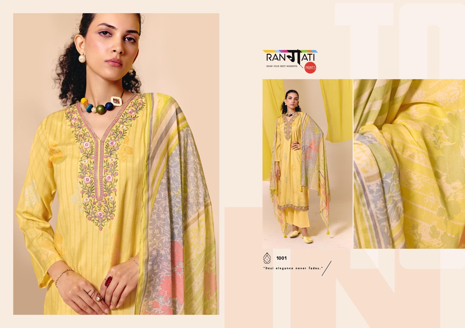 Summer Shine Rangati Prints Viscose Muslin Pant Style Suits Exporter India