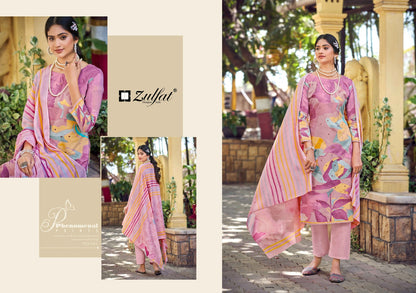 Summer Shine Vol 2 Zulfat Designer Pure Cotton Pant Style Suits Supplier