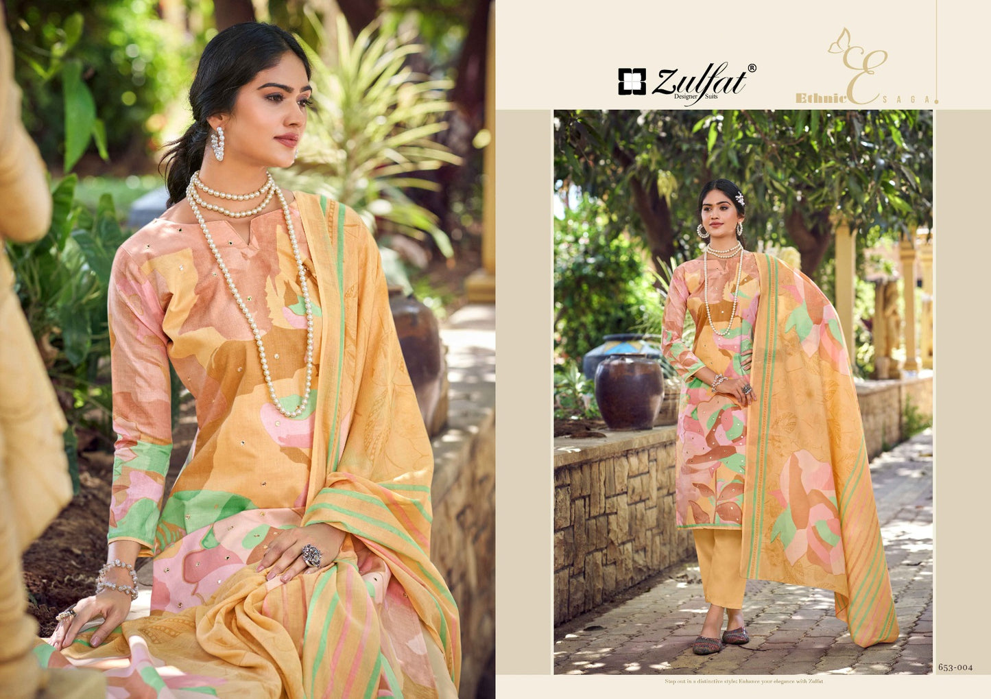 Summer Shine Vol 2 Zulfat Designer Pure Cotton Pant Style Suits Supplier