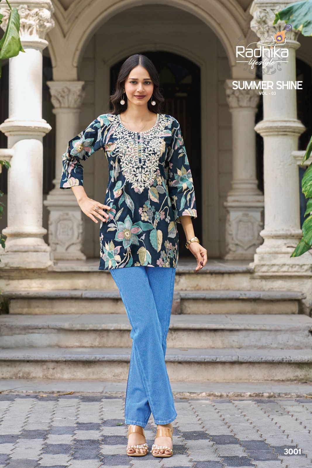 Summer Shine Vol 3 Radhika Lifestyle Cotton Short Kurtis Wholesaler