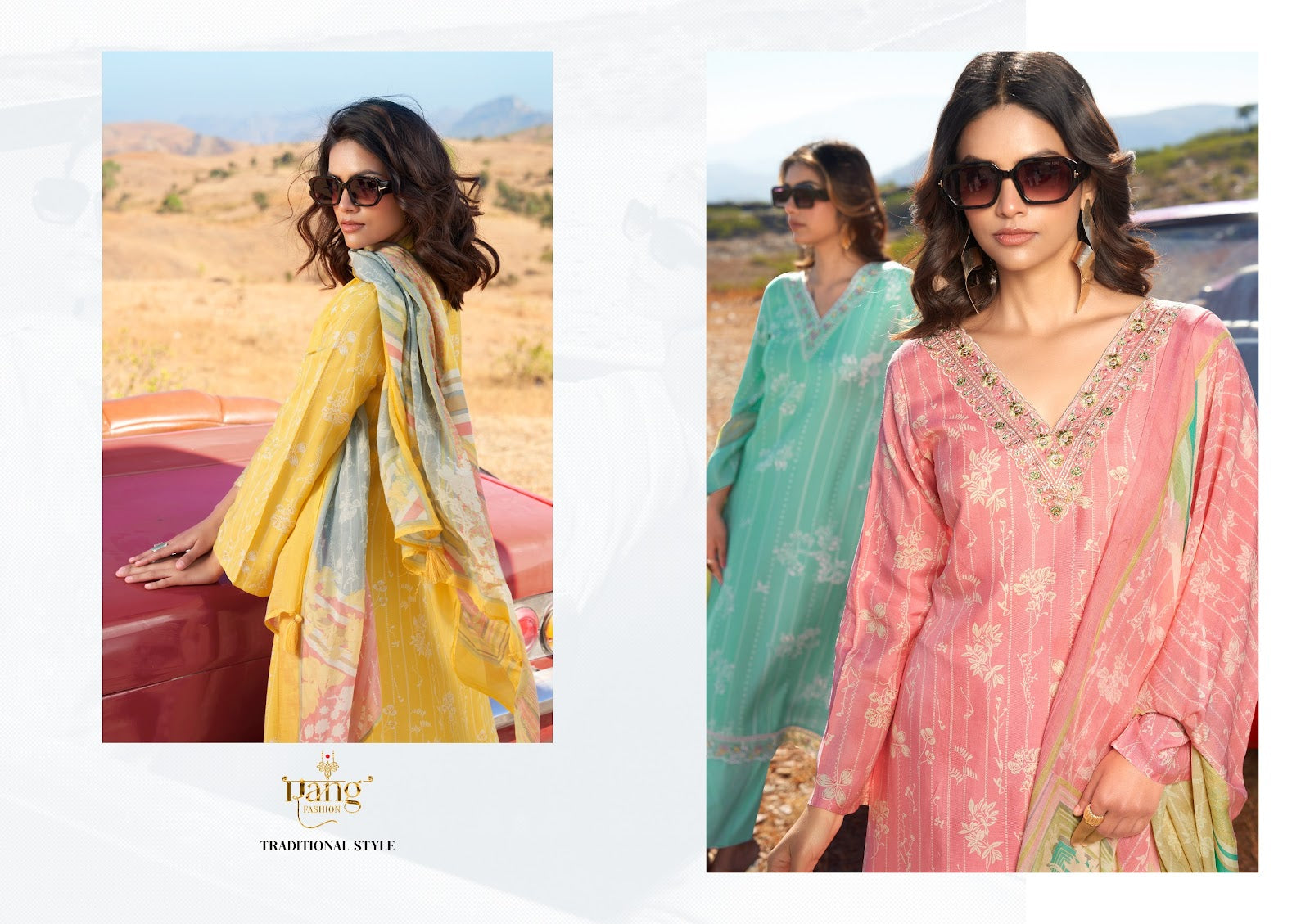Summer Shine Vol 6 Rang Fashion Viscose Muslin Pant Style Suits Supplier Gujarat