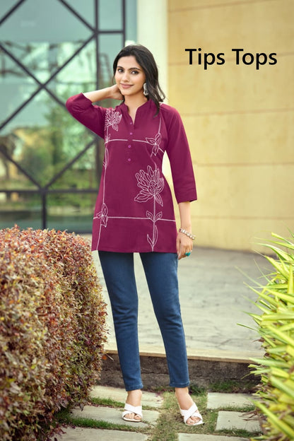 Summer Shorts Tips Tops Cotton Short Kurtis Wholesale Rate