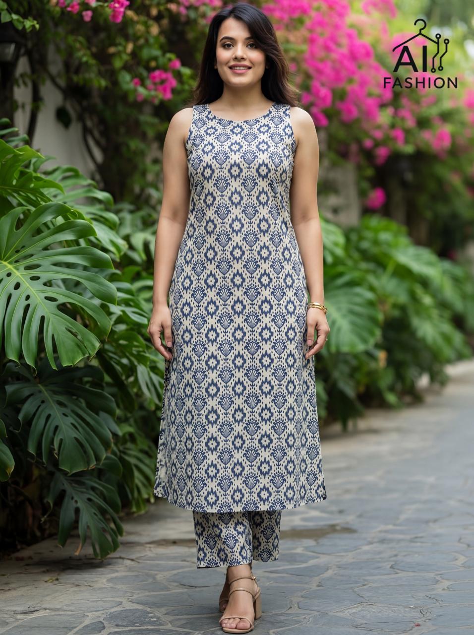 Summer Special 1305 Bluehills Cotton Co Ord Set Exporter India