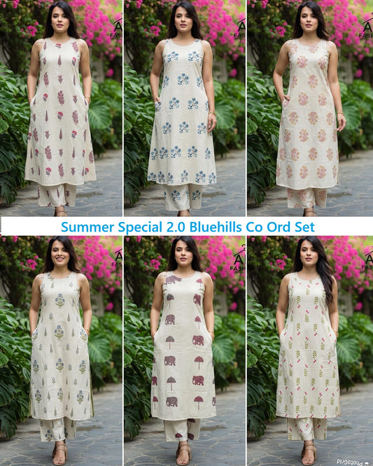 Summer Special 2.0 Bluehills Cotton Co Ord Set Manufacturer India