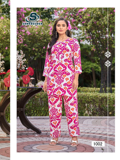 Summer Special Vol 2 Sankheswer Reyon Co Ord Set Manufacturer Gujarat