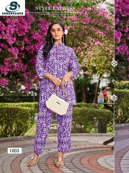 Summer Special Vol 2 Sankheswer Reyon Co Ord Set Manufacturer Gujarat