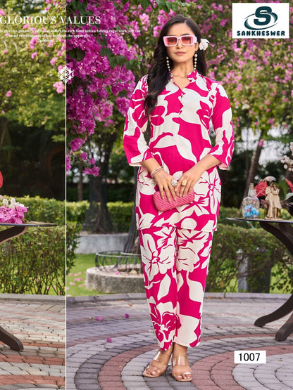 Summer Special Vol 2 Sankheswer Reyon Co Ord Set Manufacturer Gujarat