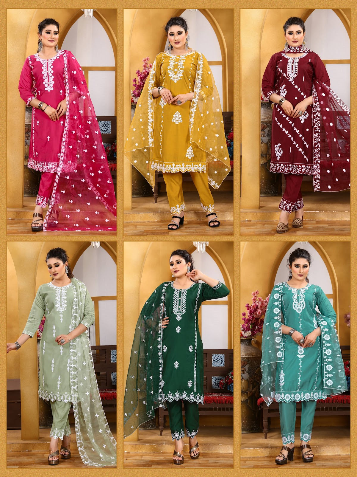 Summer Special Vol 4 Kt Roman Silk Readymade Pant Style Suits Manufacturer