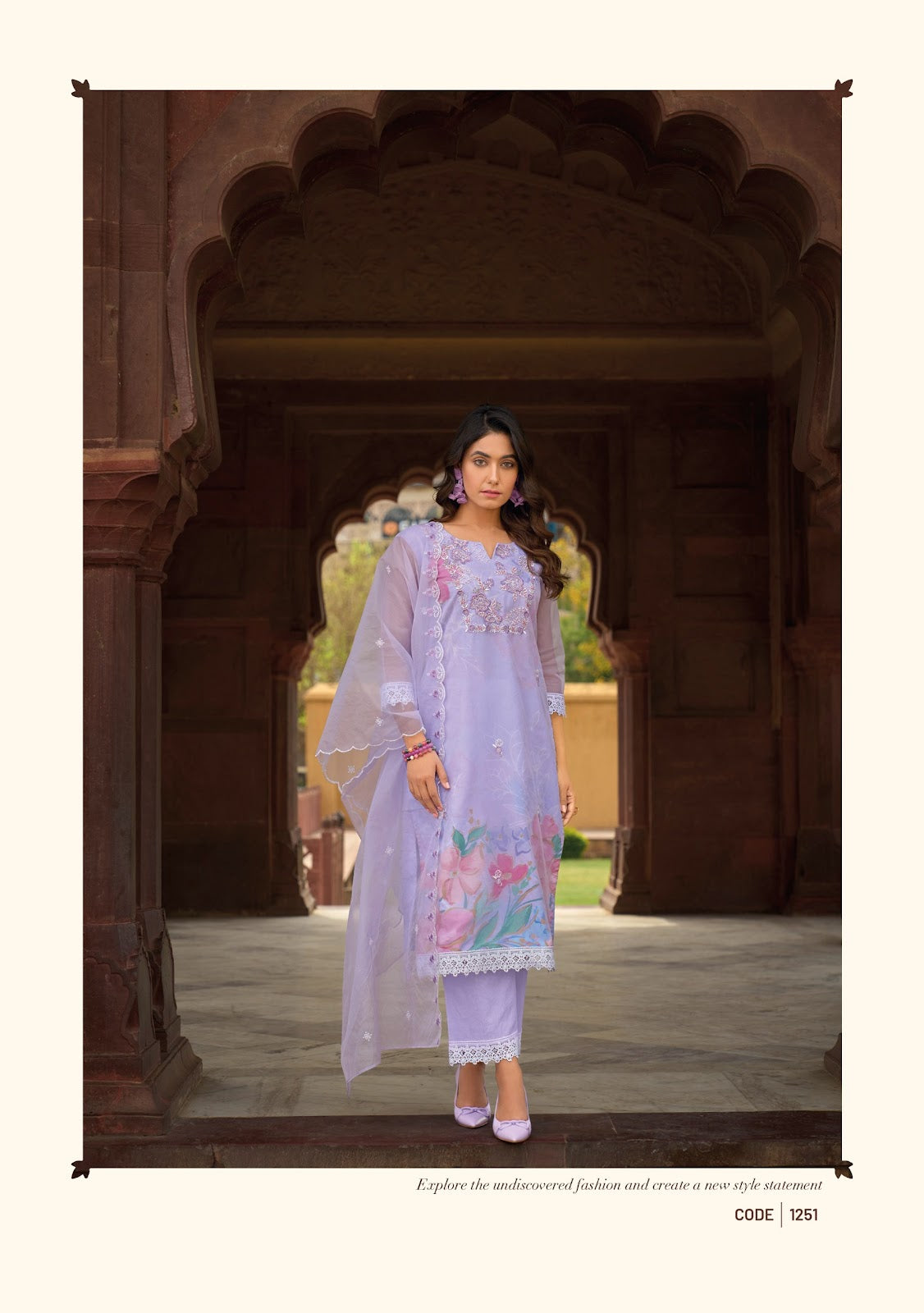 Summer Spring Ladyleela Organza Readymade Pant Style Suits