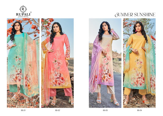 Summer Sunshine Rupali Pure Lawn Pant Style Suits Wholesale Price
