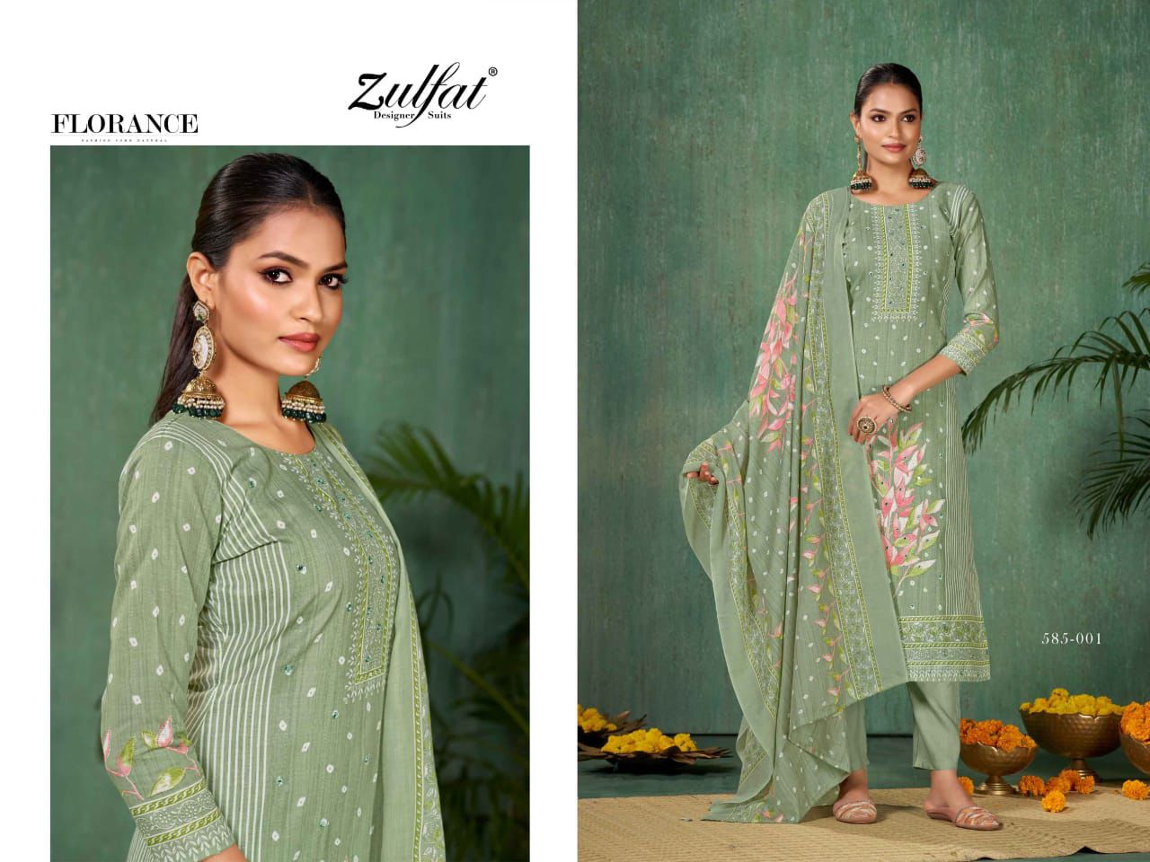 Summer Swag Vol 5 Zulfat Designer Cotton Pant Style Suits Supplier India