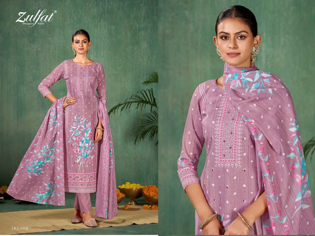 Summer Swag Vol 5 Zulfat Designer Cotton Pant Style Suits Supplier India