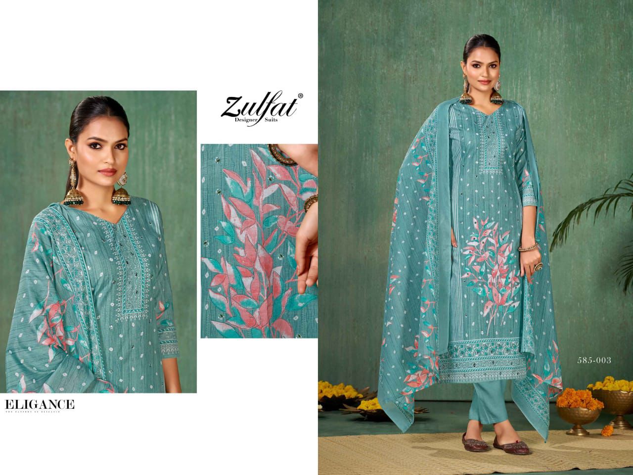 Summer Swag Vol 5 Zulfat Designer Cotton Pant Style Suits Supplier India