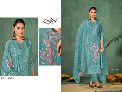 Summer Swag Vol 5 Zulfat Designer Cotton Pant Style Suits Supplier India