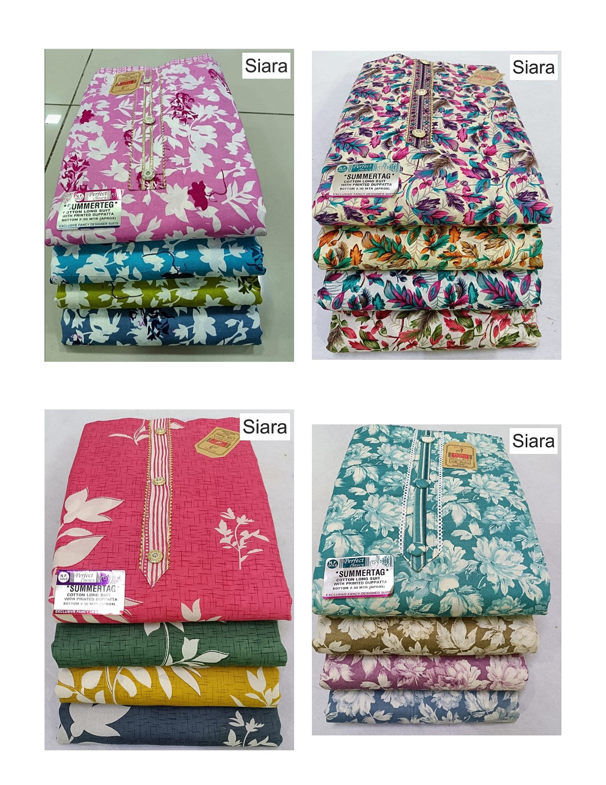Summer Tag Siara Cotton Cotton Dress Material Wholesaler Gujarat