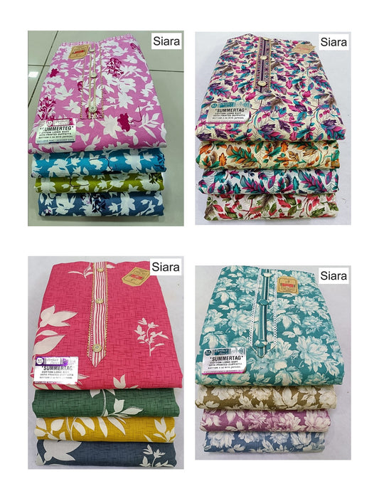 Summer Tag Siara Cotton Cotton Dress Material Wholesaler Gujarat