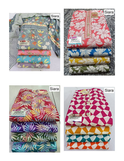 Summer Tag Siara Cotton Cotton Dress Material Wholesaler Gujarat
