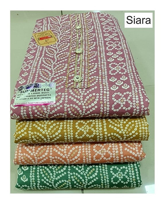 Summer Tag Siara Cotton Cotton Dress Material Wholesaler Gujarat